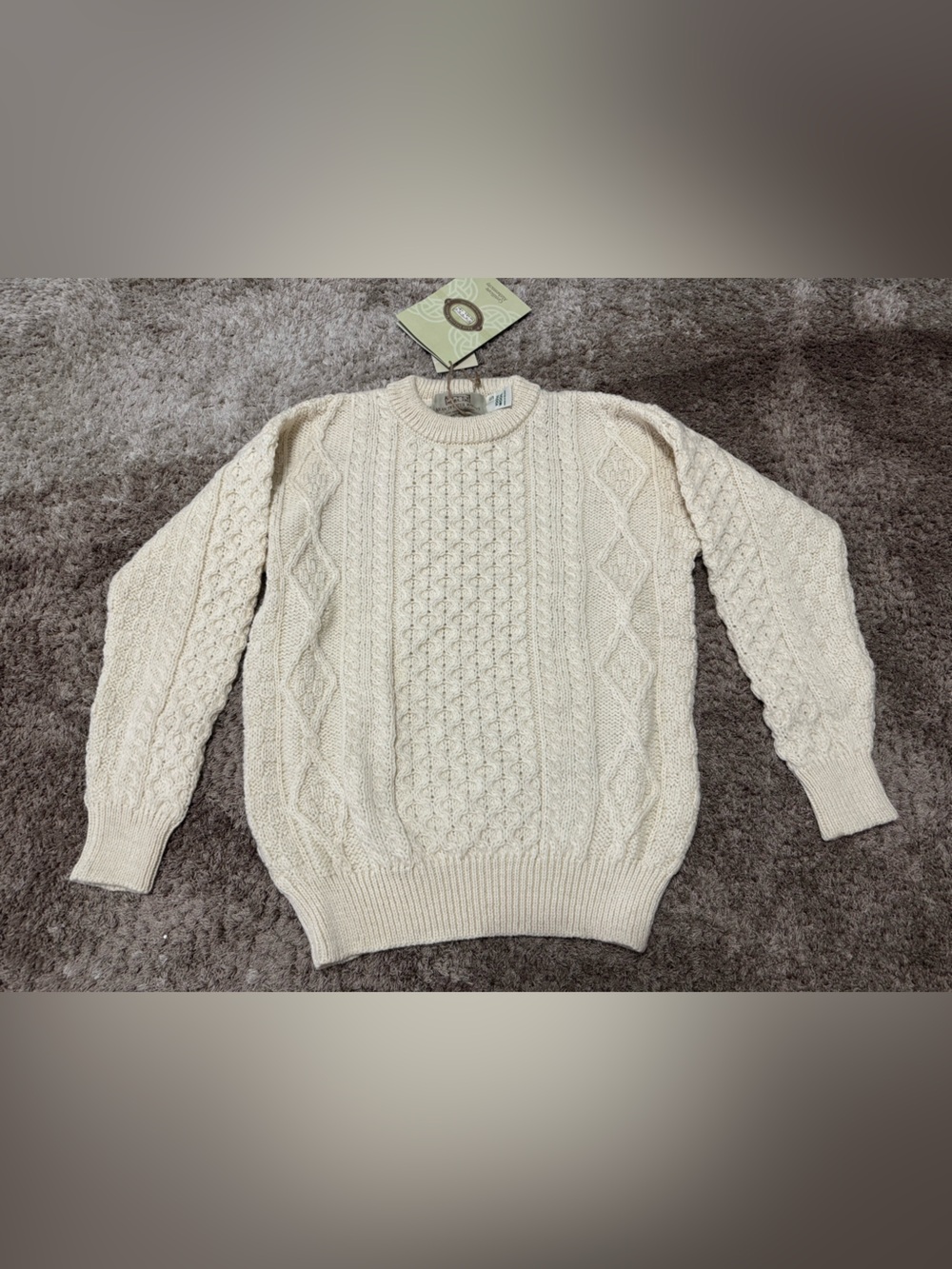 Aran crafts lightweight Aran sweater